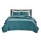 Gracie Mills Becker Reversible Quilt Set Cotton Twin Gray Grace-3472 Shams 3Pc